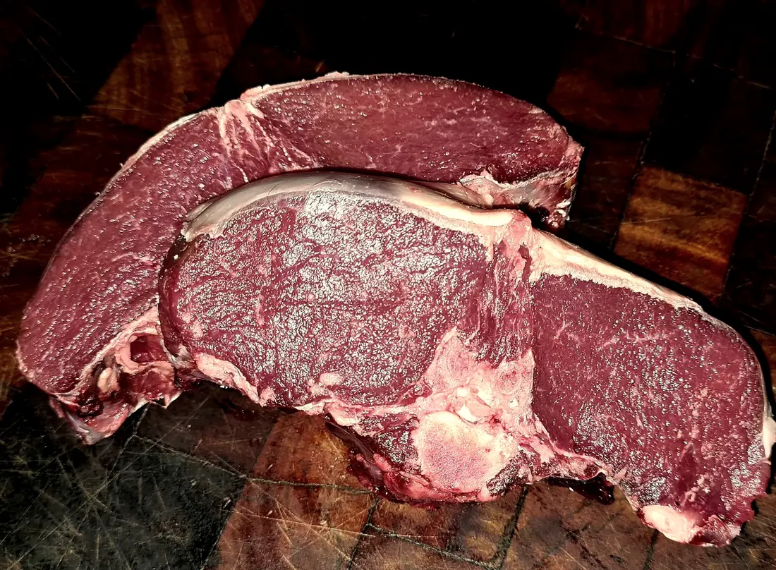 Dexter beef cut on the bone