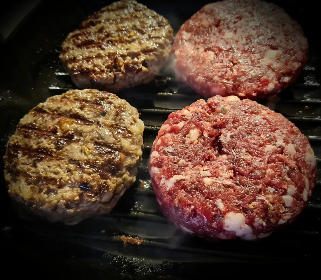 Pork and game burgers