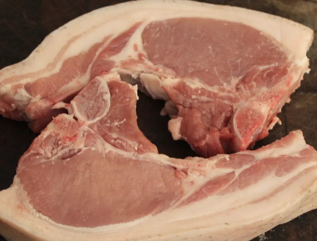Free-range pork chops